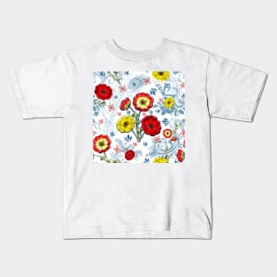 Cinquefoil Flower Patterns Kids T-Shirt